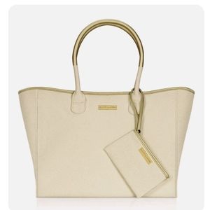 Ralph Lauren Frangrances Cream/Tan Tote with Pouch New